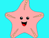 Dibuix Estrella de mar pintat per marina roca agüero