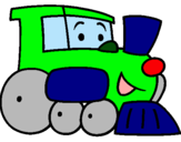 Dibuix Tren pintat per Albert