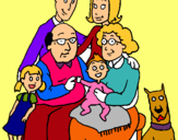 Dibuix Família pintat per laia pi