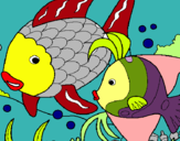 Dibuix Peixos pintat per jana