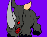 Dibuix Rinoceront II pintat per ismael