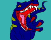 Dibuix Velociraptor II pintat per NIL
