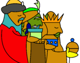 Dibuix Els Reis Mags 3 pintat per victor