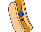 Dibuix Hot dog pintat per ANNA