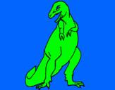 Dibuix Tiranosaurios rex  pintat per anna