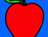 Dibuix poma pintat per Lineth-gali