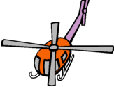 Dibuix Helicòpter V pintat per cali  trouillot.