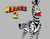 Dibuix Madagascar 2 Marty pintat per nora f. t.