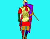 Dibuix Soldat romà  pintat per abelikis
