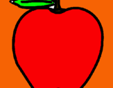 Dibuix poma pintat per andrea solè