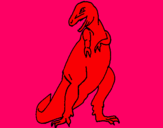 Dibuix Tiranosaurios rex  pintat per nej