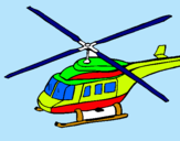 Dibuix Helicòpter  pintat per GUERAU