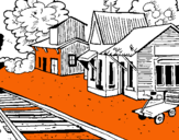 Dibuix Estació de tren pintat per mkkkkkkkkkkknj,:;o;;jjggg
