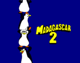 Dibuix Madagascar 2 Pingüins pintat per fiona morgades sesa