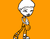 Dibuix Jugadora de bàsquet pintat per ariadna