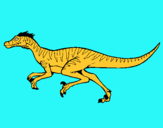 Dibuix Velociraptor  pintat per ENRIC  R M