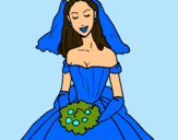Dibuix Núvia pintat per maria fernanda portel