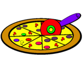 Dibuix Pizza pintat per BERNAT