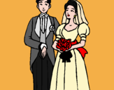 Dibuix Marit i dona III pintat per miriam