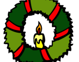 Dibuix Corona de nadal II  pintat per Casa Nadal
