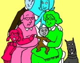 Dibuix Família pintat per zjxol7xmnflf