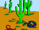 Dibuix Desert  pintat per eric 5 años