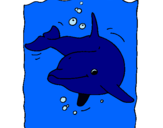 Dibuix Dofí pintat per dofí