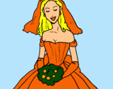 Dibuix Núvia pintat per maria fernanda portel