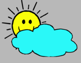 Dibuix Sol i núvol pintat per beniopa