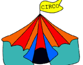 Dibuix Circ pintat per gaspar  chileno