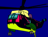 Dibuix Helicòpter al rescat  pintat per Pablo 6