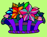 Dibuix Cistell de flors 8 pintat per ainhoa.c.o