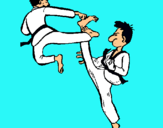 Dibuix Karate pintat per carlos4