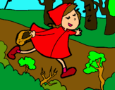 Dibuix La caputxeta vermella 6 pintat per NOAH