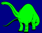 Dibuix Braquiosauri II  pintat per ali