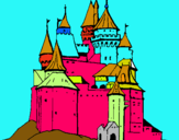 Dibuix Castell medieval pintat per anouk