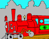 Dibuix Locomotora  pintat per Pol