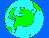 Dibuix Planeta Terra pintat per Mar   Urrutia   Hernandez