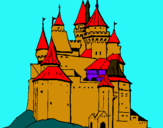 Dibuix Castell medieval pintat per  Pablo 6