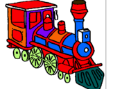 Dibuix Tren pintat per ROGER