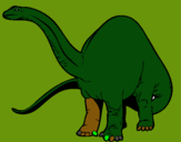 Dibuix Braquiosauri II  pintat per JOAN
