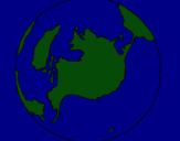 Dibuix Planeta Terra pintat per alejandro