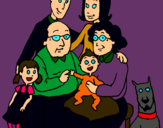 Dibuix Família pintat per GUSTAVO VIDAL