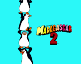Dibuix Madagascar 2 Pingüins pintat per laia rovira lloret