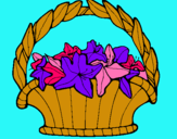 Dibuix Cistell amb flors 4 pintat per Clara Pedra