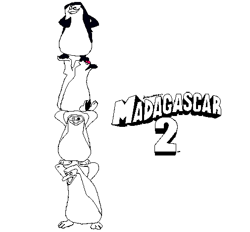 Dibuix Madagascar 2 Pingüins pintat per LAAAAAAAAAAAAAAAAAAAAAAAA