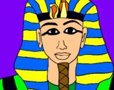 Dibuix Tutankamon pintat per de luis