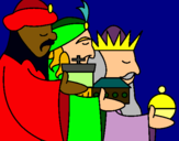 Dibuix Els Reis Mags 3 pintat per joanamanda