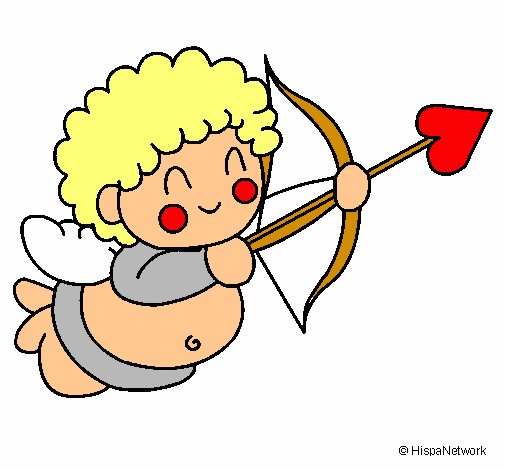 Dibuix Cupido pintat per marina35789