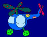 Dibuix Helicòpter adornat  pintat per YOKOHAMA